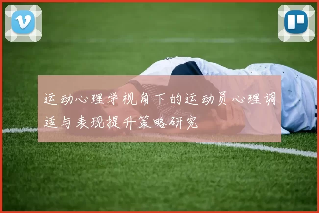 运动心理学视角下的运动员心理调适与表现提升策略研究
