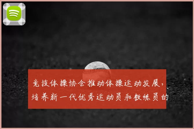 竞技体操协会推动体操运动发展，培养新一代优秀运动员和教练员的战略规划